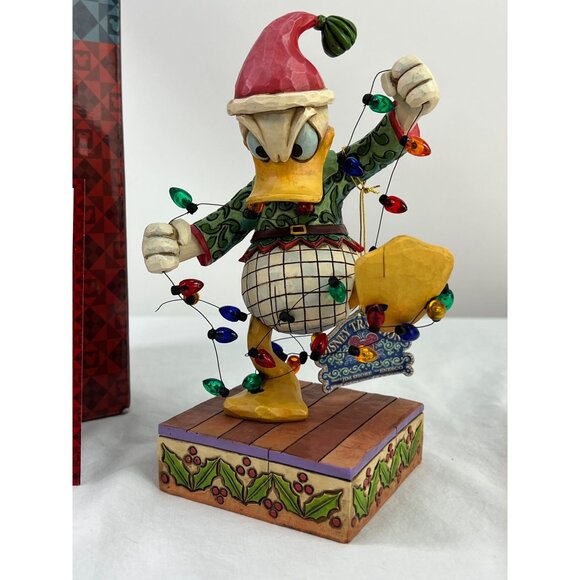 Disney Traditions Donald Duck Santas High Strung Helper Jim Shore Figurine Chris - Picture 2 of 9